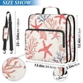 thumbnail image 2 of FORMRS Zipper Binder with Shoulder Strap 2-inch Ring 500 Sheet Capacity File Bag, Starfish Seashell, 2 of 5
