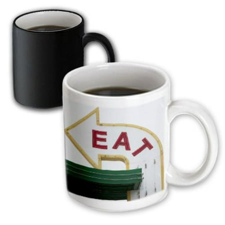 3dRose USA, Wisconsin, Madison, Eat sign at diner - US50 PSO0001 - Paul Souders, Magic Transforming Mug, (Best Diners In Usa)