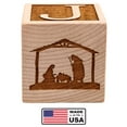 thumbnail image 4 of Palmetto Wood Shop Personalized Baby's First Christmas Ornament Wooden Block, Any Year, 4 of 13