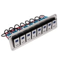 thumbnail image 1 of Panel De Interruptor De Palanca, Resistente Al Desgaste, Panel De Interruptor De Control De 8 Luces Antienvejecimiento De 5 Pines Para Vehículos Recreativos, 1 of 7