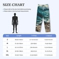 thumbnail image 5 of Daiia Blue Ocean Waves Men's Sleep Pant with Pockets and Drawstring,Pajama Pants-X-Large, 5 of 9