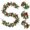 B, variant on Cadancy Christmas Garland Artificial Holly Leaves with Berries 5.7ft Faux Greenery Vine Wreath for Holiday Mantle Fireplace Staircase Railing Indoor Outdoor Winter Seasonal Home Decor