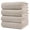 Beige, variant on Aqua Waffle Weave Microfiber Bath Towels, 4 Pack, 30 x 60 In