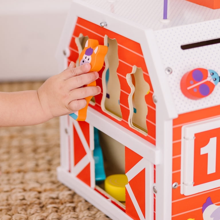 Melissa & Doug First Play Slide Sort & Roll Barn photo 7