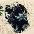 thumbnail image 2 of Pet Dog Cat Summer Printed Shirt Hawaii Beach Flower Shirt for Cat Dog Pet T-shirt Clothes Spring Summer Vest Coat Puppy Costumes Thin Short Sleeve Clothing Coconut Tree Pattern, Black, XS, 2 of 8