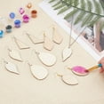 thumbnail image 5 of 5 Styles 300Pcs Wooden Earring Charms Unfinished Natural Wood Leaf Teardrop Pendants with Earring Hooks & Jump Rings for Beginners DIY Earring Making Jewellery Crafts Adults, 5 of 7