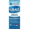 Colace® Regular Strength Stool Softener for Constipation Relief, 100mg Capsules, 60 ct