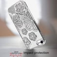 thumbnail image 3 of For iPhone 16e/17e Case Bling Floral 3D Rhinestones Glitter + Tempered Glass, 3 of 4