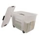 Advantus Rolling Storage Box, Letter/Legal, 15-Gallon Size, Clear ...