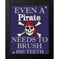 thumbnail image 2 of Greene, Taylor 12x14 Black Modern Framed Museum Art Print Titled - PIRATE MUST BRUSH, 2 of 5