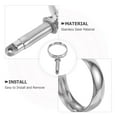 thumbnail image 3 of CIMAXIC Boat Deck Hatch Handle Paddle Fixing Ring Holder Silver for Kayak 1Pack, 3 of 8