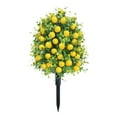 thumbnail image 2 of BKER 21 Pouces Fleur de Simulation de Fruits pour Arbustes Verts Réalistes pour Jardin Cour Porche avant Patio, 2 of 5