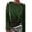 #2 Green, variant on Gyujnb Women's Color Block Sweater Round Neck Long Sleeve Loose Fit Knit Pullover Top Contrast Panel Trendy Jumper for Fall Winter,Size:3XL