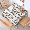 thumbnail image 2 of German Shepherd Dog and Footprint Square Tablecloth,Waterproof Square Table Cover,Wipeable Spillproof Washable Table Cover for Home Kitchen Party Decor 52"x52"(132x132cm), 2 of 6