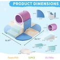 thumbnail image 7 of Soft Play Climbing Toys for Toddlers, Cuoote Climbing Blocks 10pcs Set with Tunnel Foam Blocks for Climbing, Crawling & Sliding, Indoor Play Gym for Nursery Living Room, 7 of 7