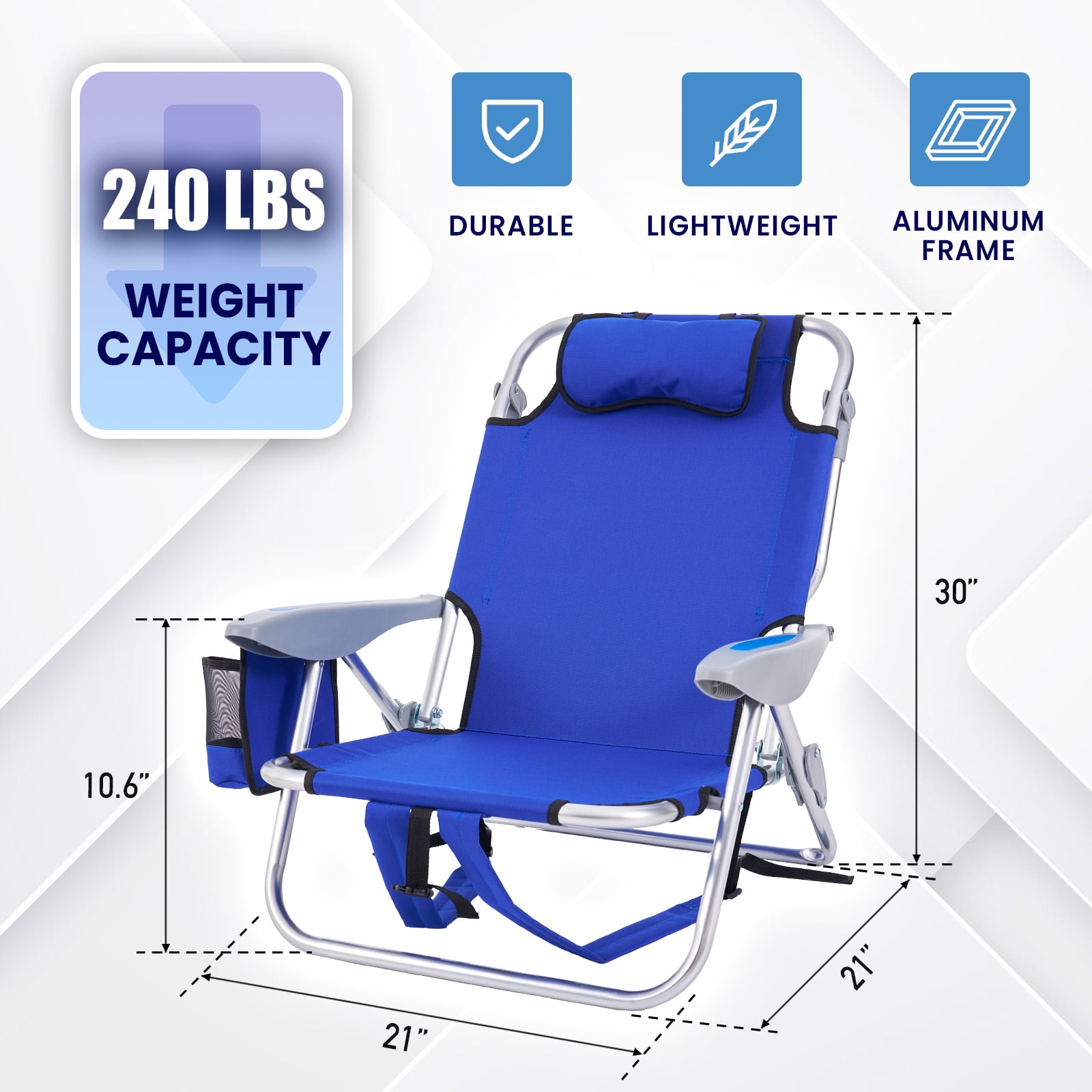 Realead Beach Chairs That Recline Flat REALEAD Reclining Beach