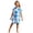 Sky Blue, variant on Kids Hooded Poncho Towels Wearable Absorbent Surf Changing Robe for Girls Boys Cartoon Print Summer Beach Swim Bathrobe (7-13T,Sky Blue)