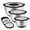 Silver with 3 Graters, variant on Rorence Stainless Steel Mixing Bowls Set with Transparent Lids, Non-slip Meal Prep Bowls for Kitchen Serving Baking Cooking, 1.5/3/5 QT
