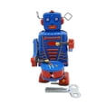 thumbnail image 4 of 2xWindup Drumming Robot Toy Adorno Novedoso Para Fiestas Recuerdos Regalo De Navidad, 4 of 8