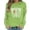 Green 2, variant on Halloween Skeleton Printed Sweatshirt For Women Fall Fleece Lined Crewneck Long Sleeve Pullover Tops S-XXL