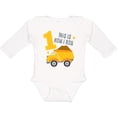 thumbnail image 3 of Inktastic Dump Truck 1st Birthday Boys or Girls Long Sleeve Baby Bodysuit, 3 of 5