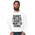 thumbnail image 5 of I Didn't Want to Come Introvert Funny Sweatshirt for Men or Women Brisco Brands M, 5 of 6