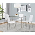 thumbnail image 2 of Fuji-Mason Upholstered Swivel Dining Set - 5 Piece, Small Dining Table Set for 4, Kitchen Table Chairs Set of 4, Kitchen & Dining Room Sets, Kitchen Table Sets, Dining Room Table Set for 4, 2 of 5
