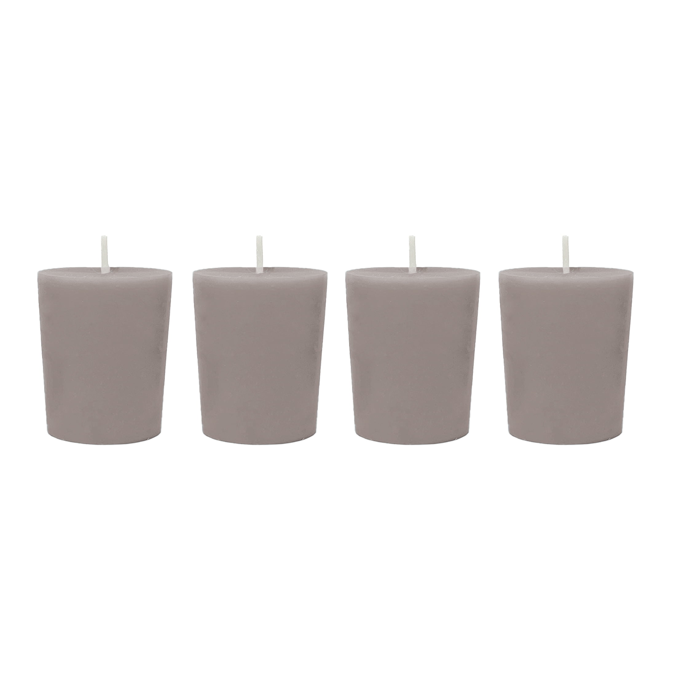 Mainstays Votive Candles, Unscented, Taupe, 4 Pack