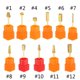 thumbnail image 5 of Rotary 3/32 `` eléctrico dorado para uñas, brocas para lima, manicura, pedicura, pulido, cabezal de repuesto, eliminación 6 Colcomx Clavo de la broca del arte, 5 of 8