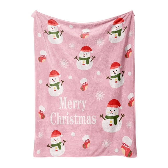 Elegant Comfort Reversible and Flannel Fleece-Winter Christmas Sherpa Throw- Lightweight Soft and Cozy-Holiday Decorative Throw, Perfect for Lounging, Plaid Christmas Tree