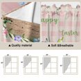 thumbnail image 5 of Happy Easter Swag Valances for Windows, Kitchen Curtains 36 Inch Length 2 Panels Set, Spring Gnomes Duck Floral Eggs Pink Plaid Short Curtains for Small Windows Rod Pocket Cafe Curtains 28"x36", 5 of 8