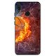 thumbnail image 1 of Coque de téléphone souple en silicone noir, motif feu de basket-ball, pour Huawei P40 P30 P20 P10 Pro P9 Lite Psmart 2019 Y6 Y9 qiuyongming unisex, 1 of 2