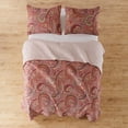 thumbnail image 2 of Levtex Home Spruce Red Quilt Set- Twin Quilt + One Standard Pillow Sham -Paisley Pattern in Burgundy, Red, Tan, Grey - Quilt Size (68 x 86") and Pillow Sham Size (26 x 20”)- Reversible Pattern -Cotton, 2 of 5