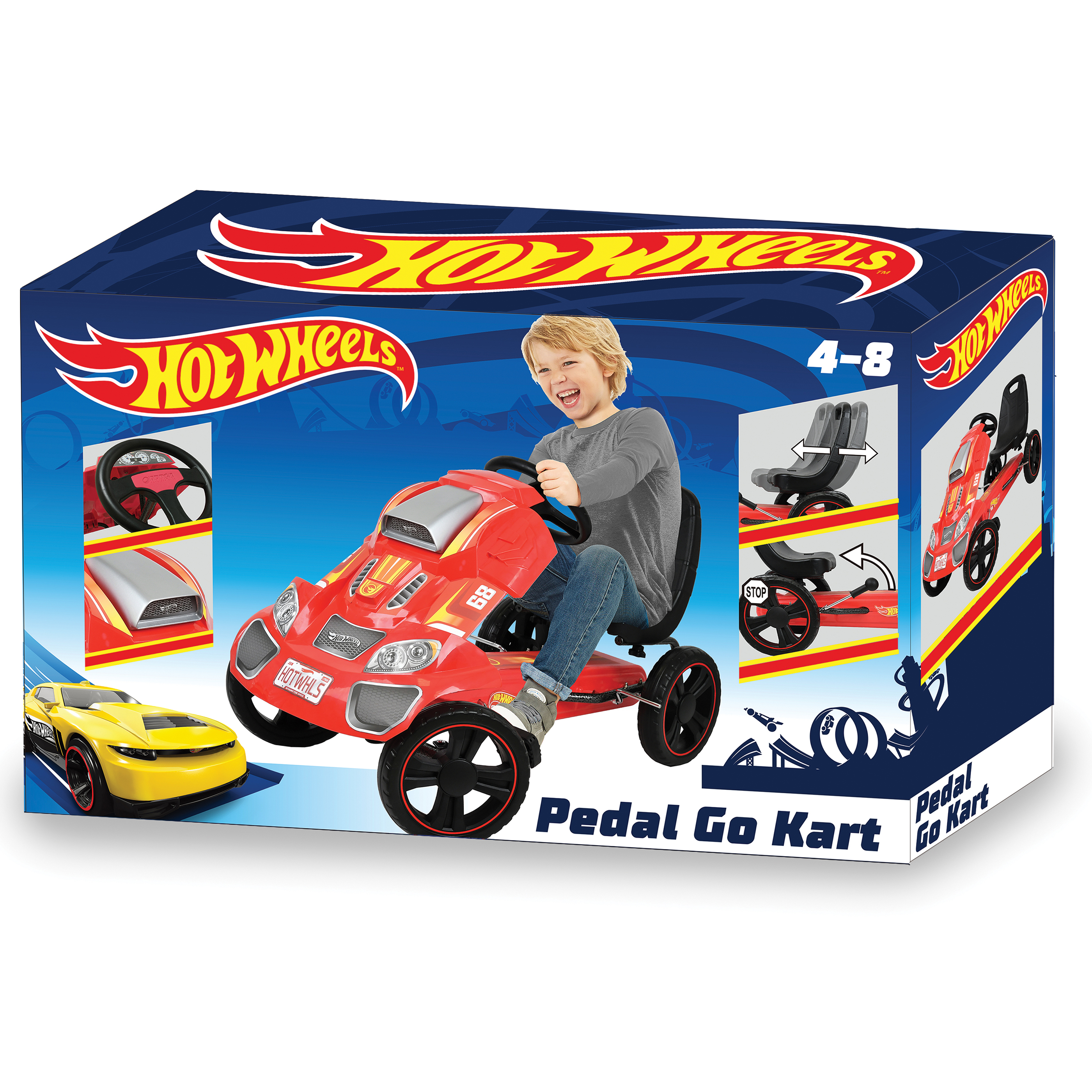Hot Wheels Speedster Go Kart Ride On - Red - image 2 of 6
