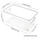 thumbnail image 1 of Juego de 3 contenedores organizadores para refrigerador, organizadores apilables para congelador, cocina, encimeras y gabinetes, plástico transparente, 1 of 5