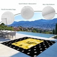 thumbnail image 3 of Yellow Bees Outdoor Rug for Patio/Deck/Porch, Non-Slip Large Area Rug 3 x 5 Ft, Spring Summer Watercolor Honey Textured Indoor Outdoor Rugs Washable Area Rugs, Reversible Camping Rug Carpet Runner, 3 of 8