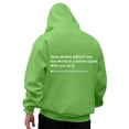 thumbnail image 2 of YaEYa Dear Person Behind Me Graphic Hoodies for Men Funny Novelty Pullover Sweatshirt Xmas Gifts Sincerely Yours Hoodie Green XXL, 2 of 7