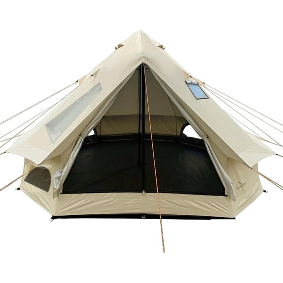 DANCHEl Outdoor B2I Inflatable Yurt Tent (3M Tent/9.8ft Tent),Portable Waterproof Oxford Camping Tent(with Stove Jack,No Center Pole)