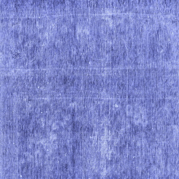 Ahgly Company Indoor Square Abstract Blue Modern Area Rugs, 4' Square