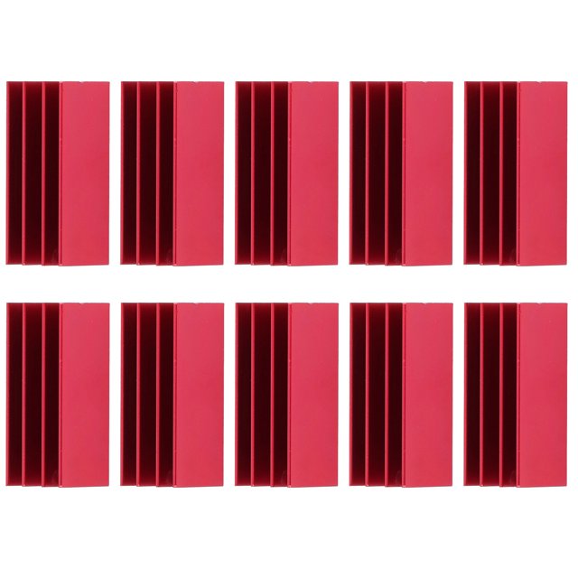 Heat Sink, 40x16x16mm Heatsink Red Standard Design For Electronic Component