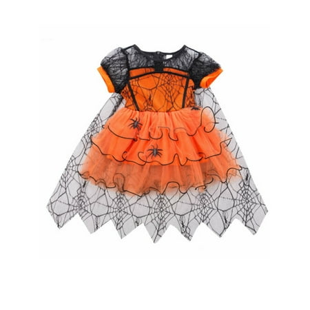 Fashion Toddler Kid Girls Halloween Witches Fancy Dress Costume Witch Outfit Kids Tutu Dress Cosplay Party