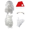 thumbnail image 1 of Disfraz de Papá Noel de lujo con barba y peluca. Disfraz de Papá Noel de lujo con barba y peluca. Disfraz de Papá Noel de lujo con barba y peluca., 1 of 1