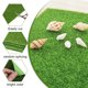 thumbnail image 2 of Cateissary Césped sintético sintético para balcón o jardín, alta densidad, bajo mantenimiento, flocado, 4 pack/lote Decoración del hogar, 2 of 3