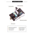 thumbnail image 3 of Cartera para hombre Cartera de cuero con bloqueo RFID (marrón) con bolsillo para monedas con cremallera Tarjetero antirrobo, 3 of 5