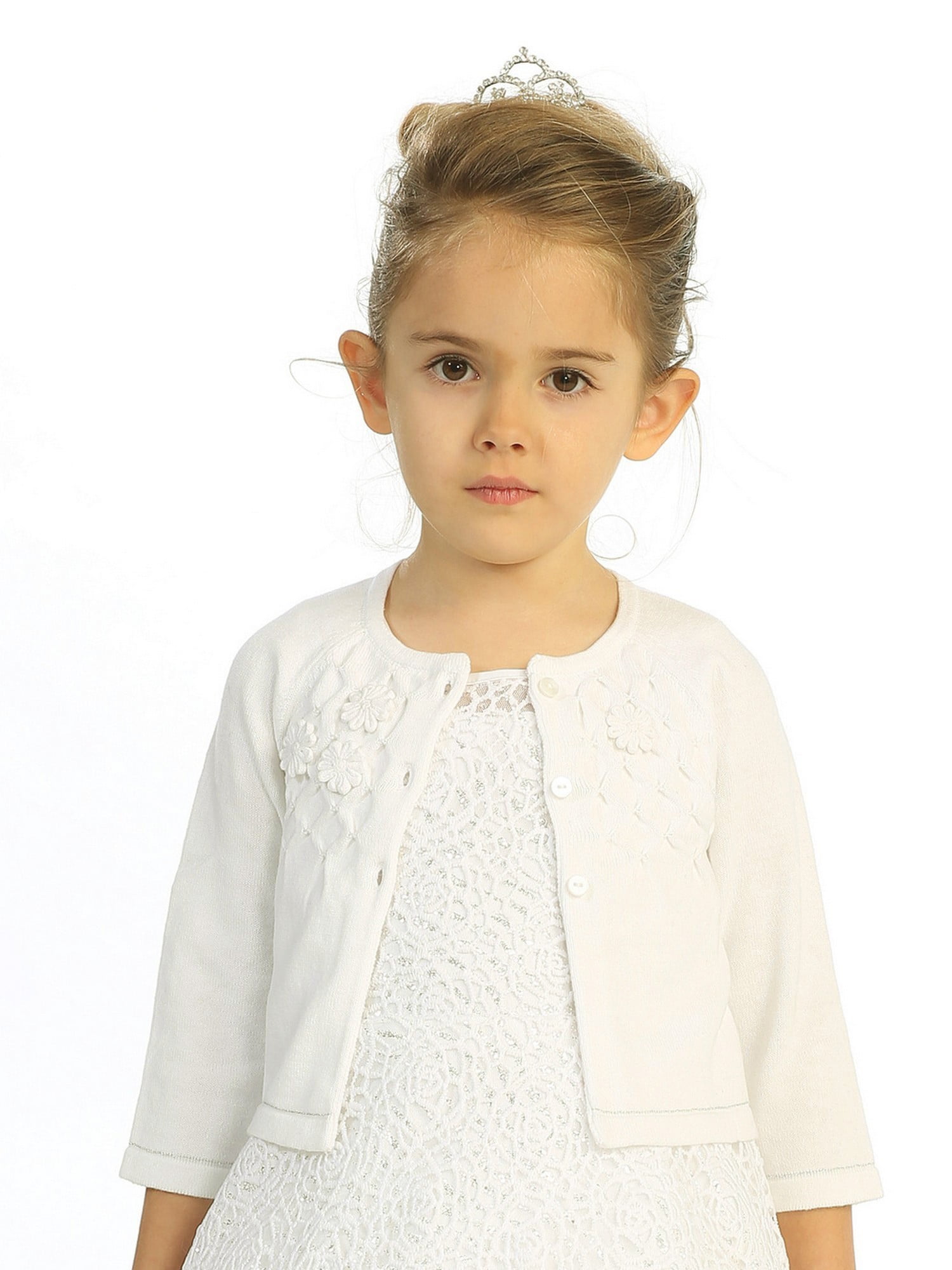 baby girl ivory bolero