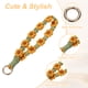 thumbnail image 3 of Uxcell 2 Pcs Correa para Teléfono con Pestañas de Sujeción, Pulsera Lanyard para Teléfono Celular Hecha a Mano para Mujeres y Niñas, Amarillo, 3 of 7