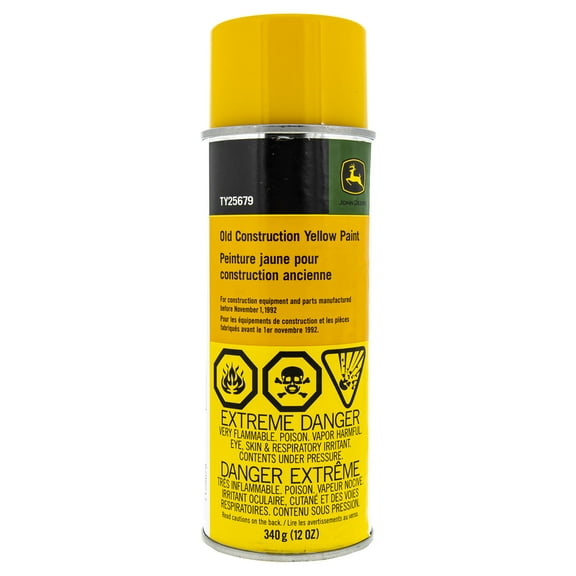 12oz Aerosol Can Yellow Spray Paint John Deere TY25679 OEM
