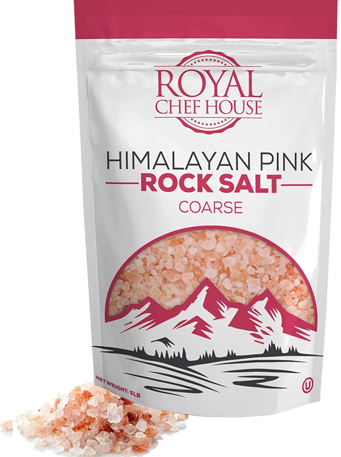 Himalayan Pink Salt 5 lbs Coarse Grain Bulk Bag