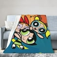 thumbnail image 2 of The Powerpuff Girls Bed Blanket Air Conditioner Quilt Ultra Soft Flannel Blanket All Season Fuzzy Blanket Reversible Fluffy Plush Blanket 50"X40", 2 of 8