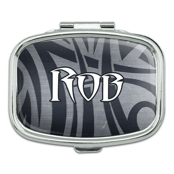 Male Names - Rob - Rectangle Pill Box